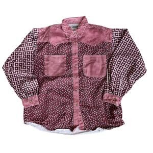 Vintage 90s Andrew Sports Western Button Up Mens Large